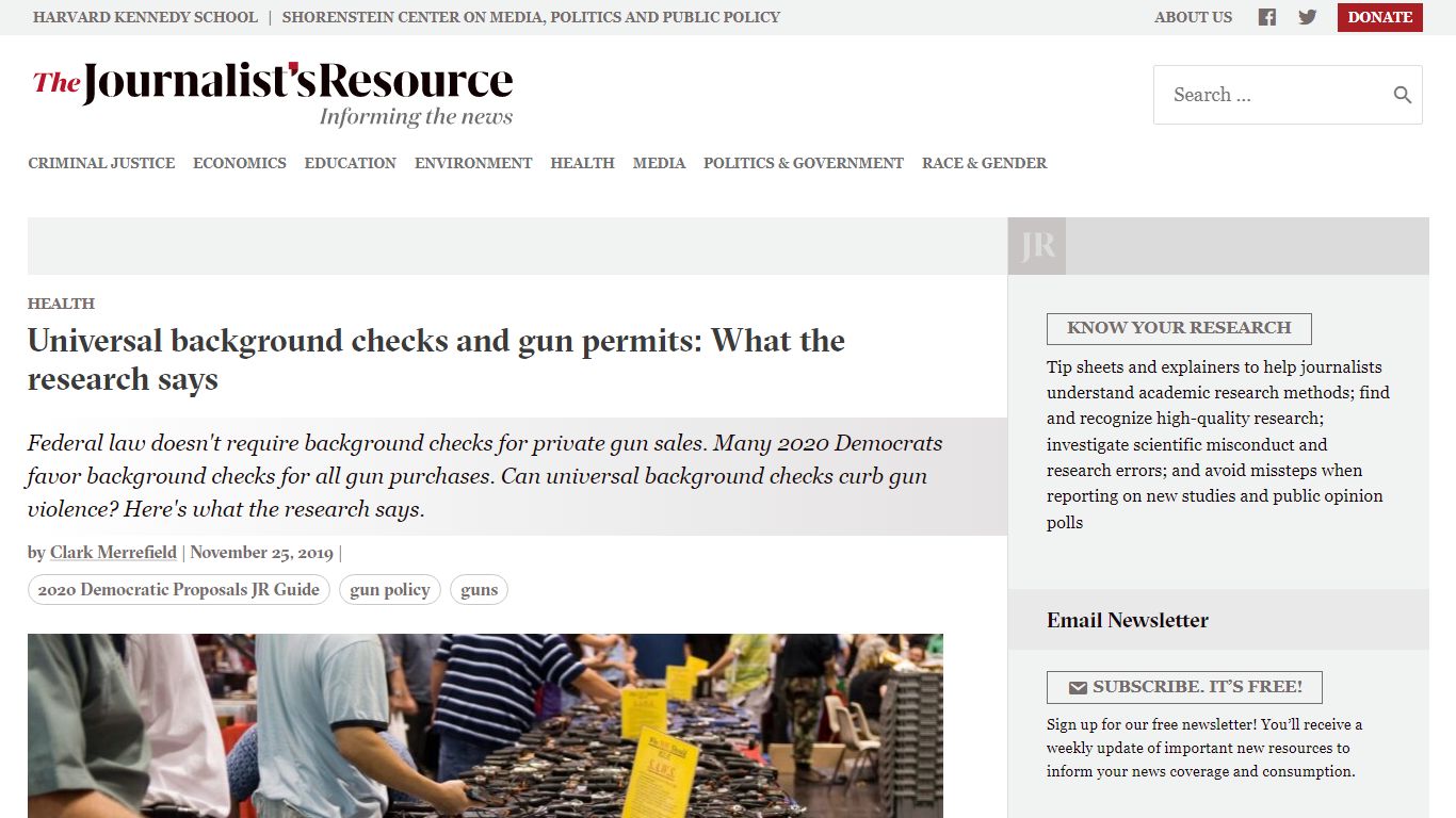 Universal background checks & gun permits: What the research says